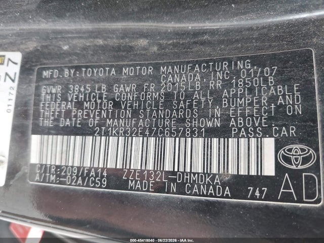 صورة 9 لـ 2007 Toyota MATRIX