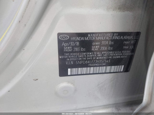 صورة 9 لـ 2018 Hyundai ELANTRA VALUE EDITION