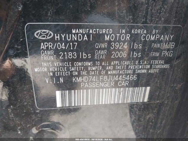 2018 Hyundai ELANTRA SE photo 9