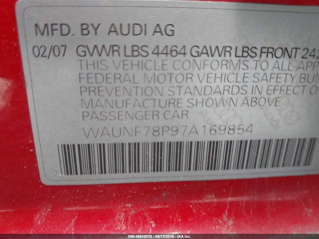 صورة 9 لـ 2007 AUDI A3 2.0T