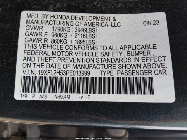 2023 Honda CIVIC LX 照片 9