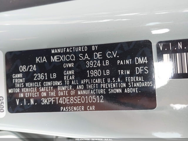 2025 KIA K4 LXS 照片 9