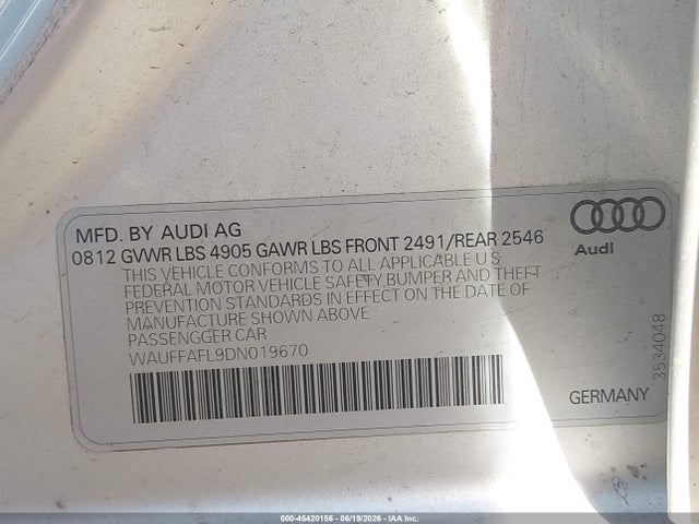 2013 AUDI A4 2.0T PREMIUM — фото 9