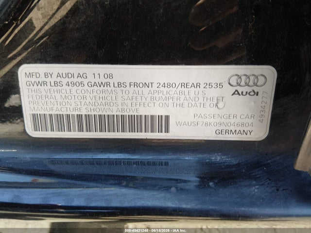 صورة 9 لـ 2009 AUDI A4 2.0T PREMIUM