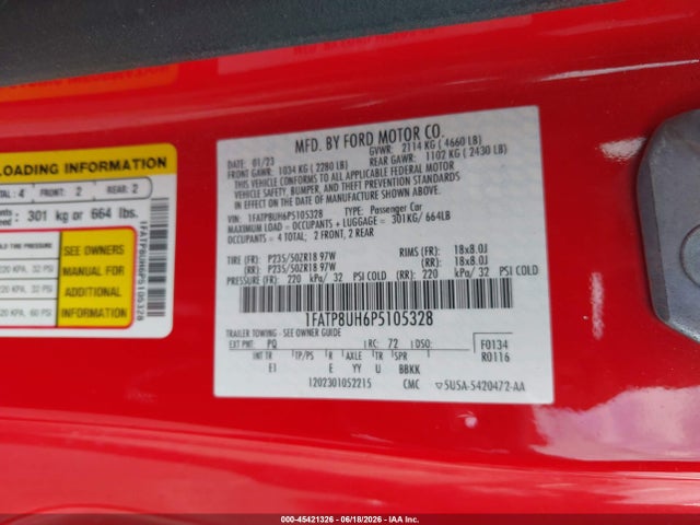 صورة 9 لـ 2023 FORD MUSTANG ECOBOOST PREMIUM