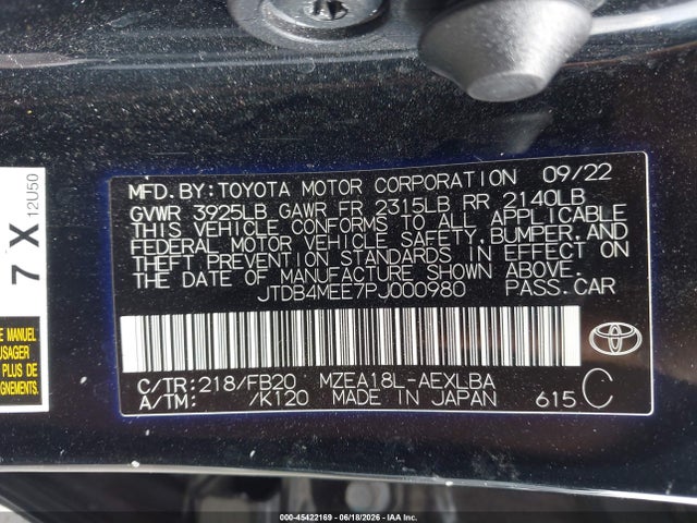2023 Toyota COROLLA LE 照片 9