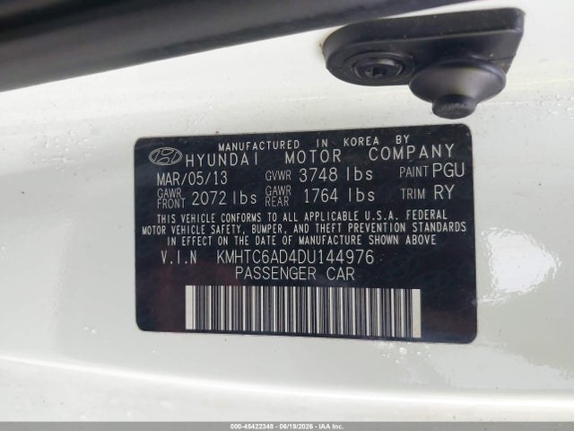 2013 Hyundai VELOSTER BASE W/GRAY 照片 9