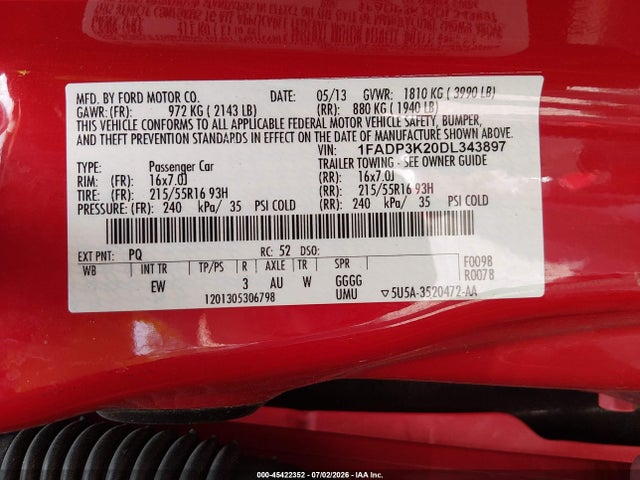 صورة 9 لـ 2013 FORD FOCUS SE