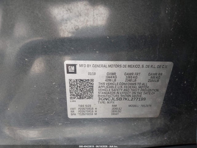 2019 CHEVROLET TRAX LT 9