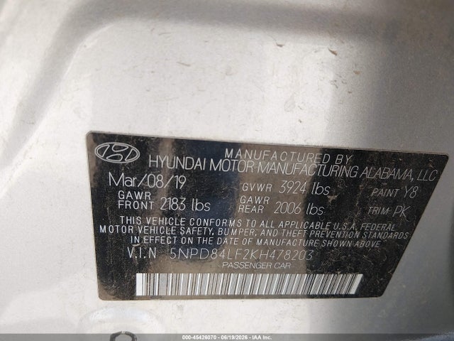 2019 HYUNDAI ELANTRA SEL 9