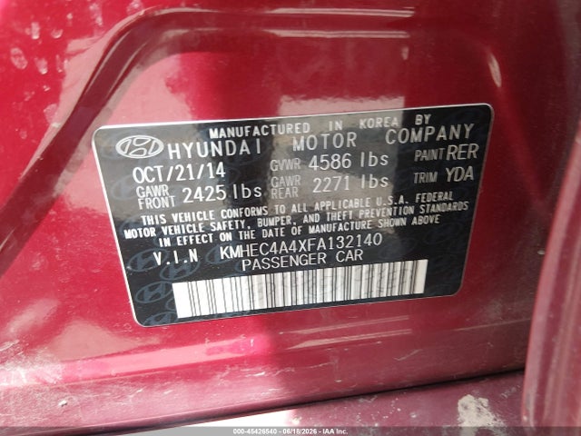 صورة 9 لـ 2015 Hyundai SONATA HYBRID LIMITED