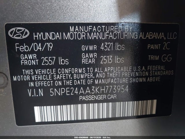 2019 Hyundai SONATA ECO — фото 9