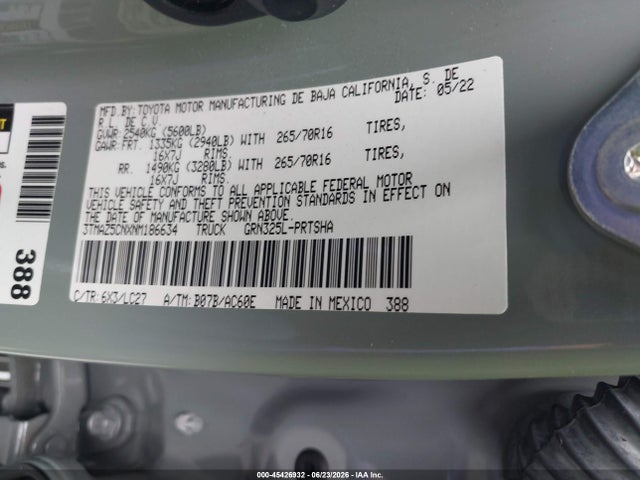 2022 Toyota TACOMA TRD OFF ROAD 照片 9