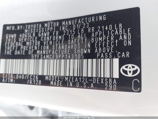 صورة 9 لـ 2023 Toyota COROLLA SE