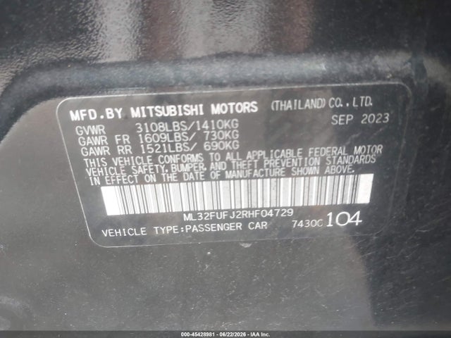 صورة 9 لـ 2024 Mitsubishi MIRAGE G4 ES