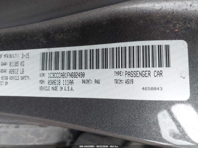 2015 Chrysler 200 LIMITED 照片 9