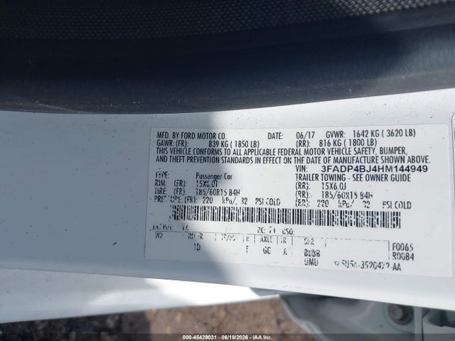 صورة 9 لـ 2017 FORD FIESTA SE