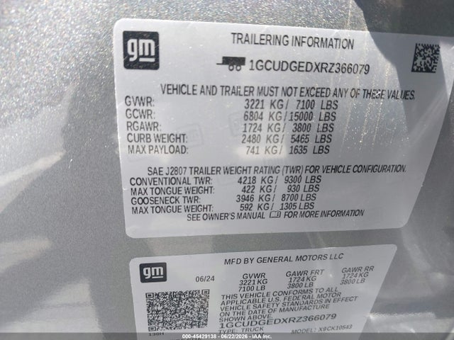 صورة 9 لـ 2024 Chevrolet SILVERADO 1500 4WD SHORT BED LTZ