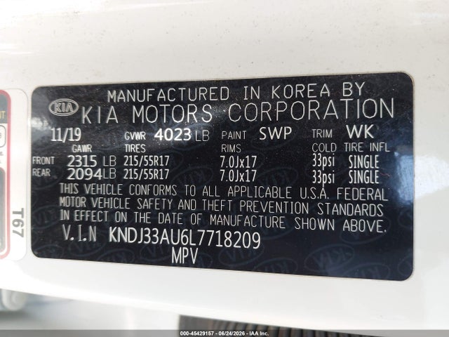 2020 KIA SOUL EX photo 9