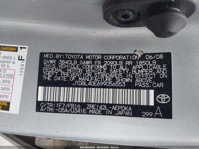 2009 Toyota COROLLA LE 照片 9
