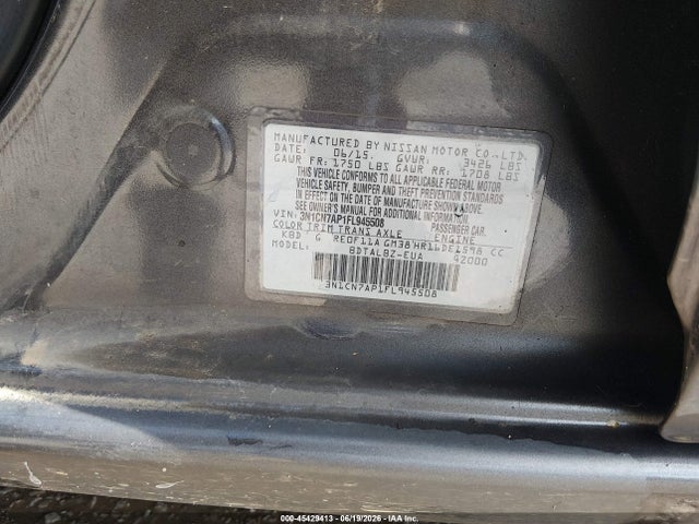 2015 Nissan VERSA 1.6 SV — фото 9