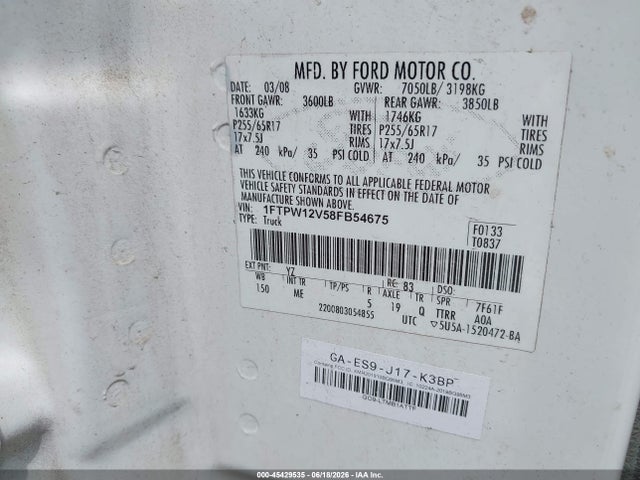 2008 FORD F-150 照片 9