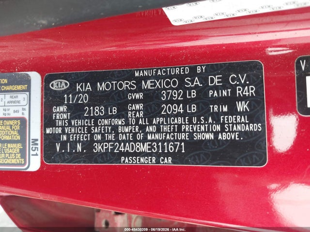صورة 9 لـ 2021 KIA FORTE LXS