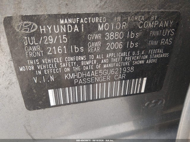 2016 Hyundai ELANTRA SE photo 9