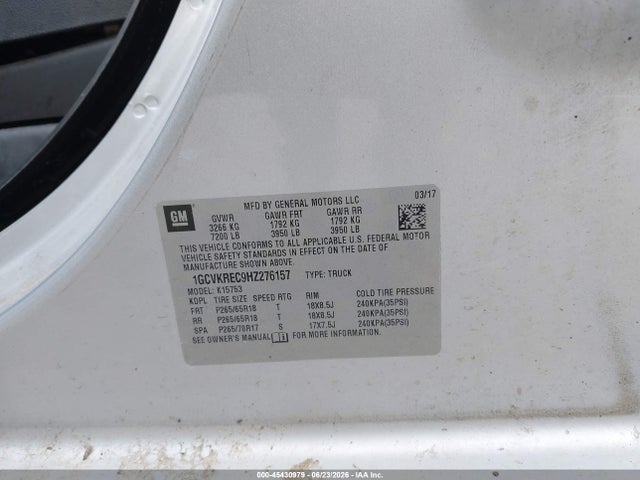 2017 Chevrolet SILVERADO 1500 LT 照片 9