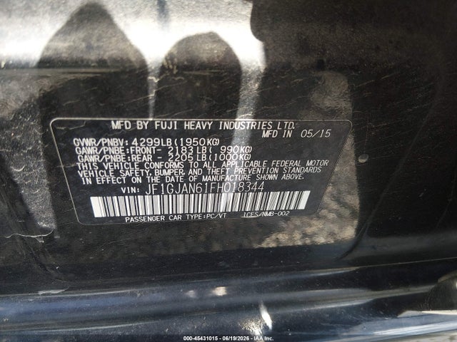 صورة 9 لـ 2015 Subaru IMPREZA 2.0I LIMITED
