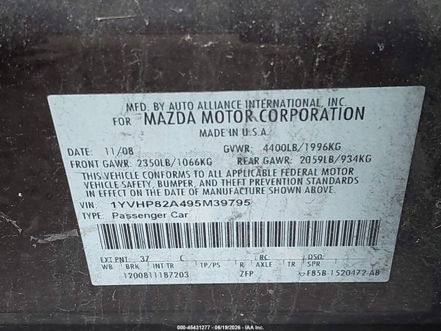 صورة 9 لـ 2009 Mazda MAZDA6 I TOURING