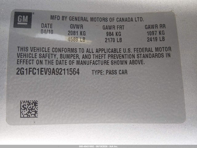 2010 Chevrolet CAMARO 2LT 照片 9