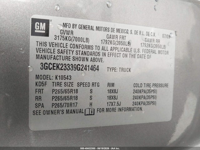 صورة 9 لـ 2009 Chevrolet SILVERADO 1500 LT