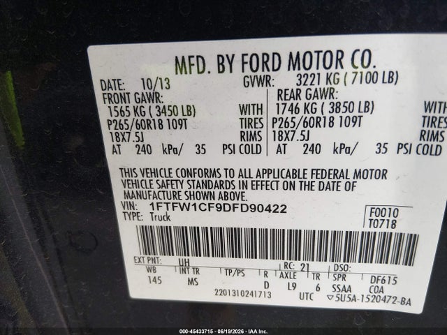 صورة مصغرة 9 لـ 2013 FORD F-150 XLT