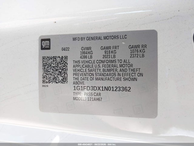 صورة 9 لـ 2022 Chevrolet CAMARO RWD 3LT