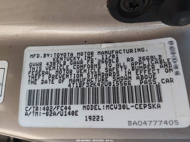 صورة 9 لـ 2002 Toyota CAMRY SE