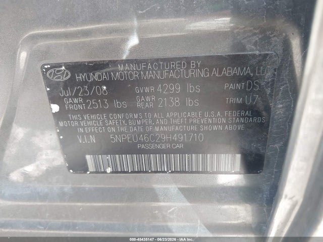 2009 Hyundai SONATA LIMITED photo 9