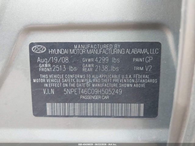 صورة 9 لـ 2009 Hyundai SONATA GLS