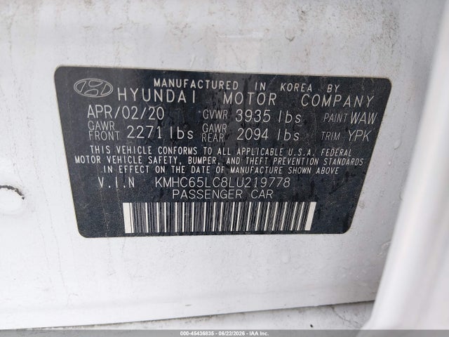 صورة 9 لـ 2020 Hyundai IONIQ HYBRID BLUE