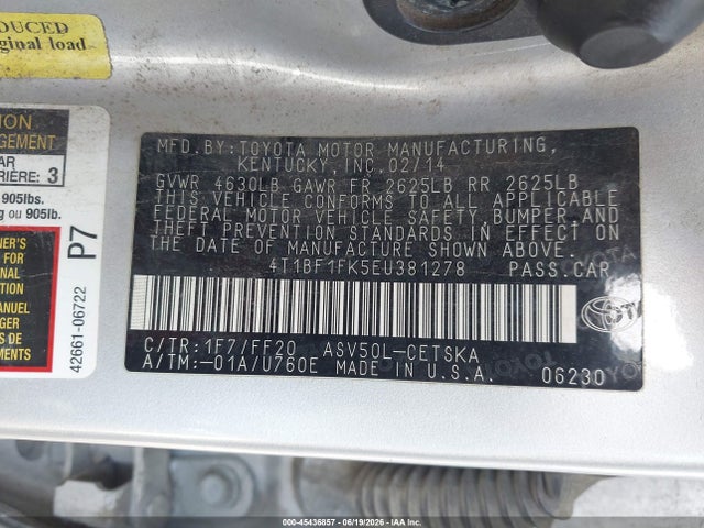2014 Toyota CAMRY SE thumbnail 9