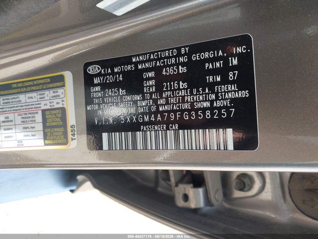 2015 KIA OPTIMA LX — фото 9