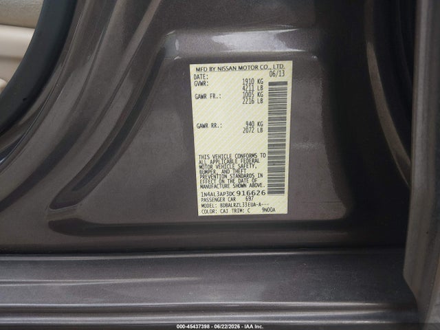 صورة 9 لـ 2013 Nissan ALTIMA 2.5 S