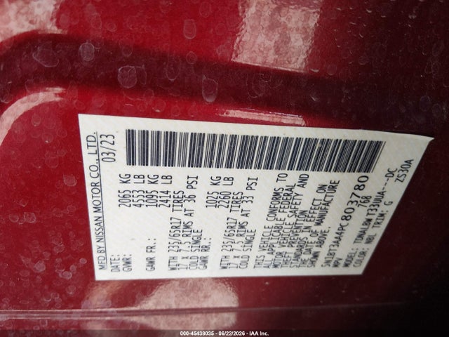 2023 NISSAN ROGUE S FWD 9