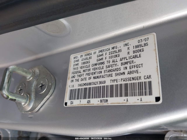 2007 Honda ACCORD 2.4 EX 照片 9