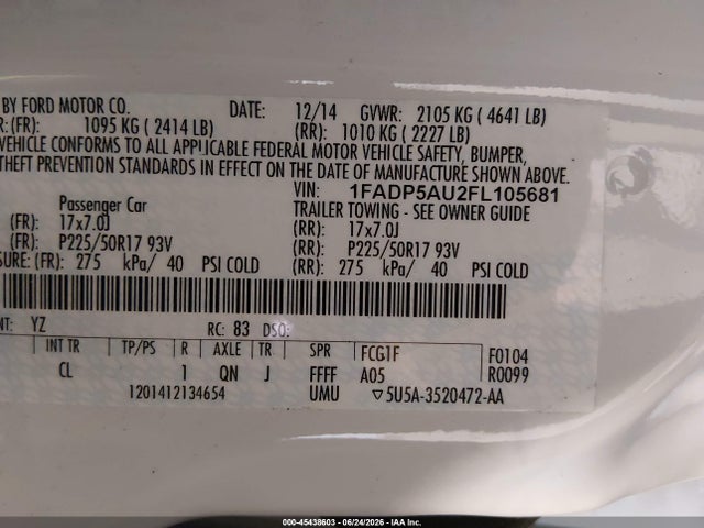 صورة 9 لـ 2015 FORD C-MAX HYBRID SE