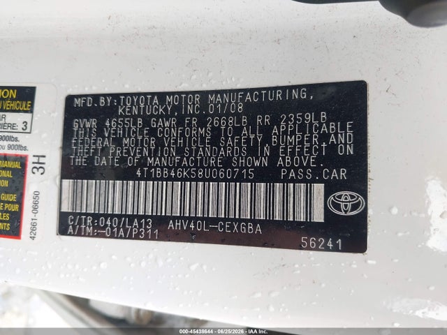 2008 Toyota CAMRY HYBRID photo 9