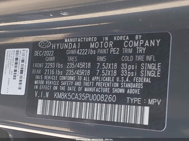 2023 HYUNDAI KONA LIMITED 9