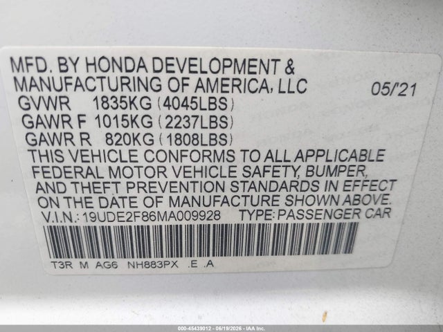 صورة 9 لـ 2021 Acura ILX PREMIUM A-SPEC PACKAGES/TECHNOLOGY A-SPEC PACK