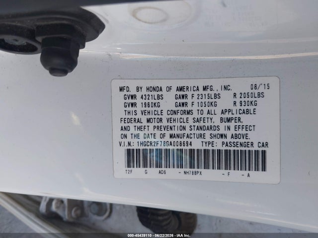 2016 Honda ACCORD EX 照片 9