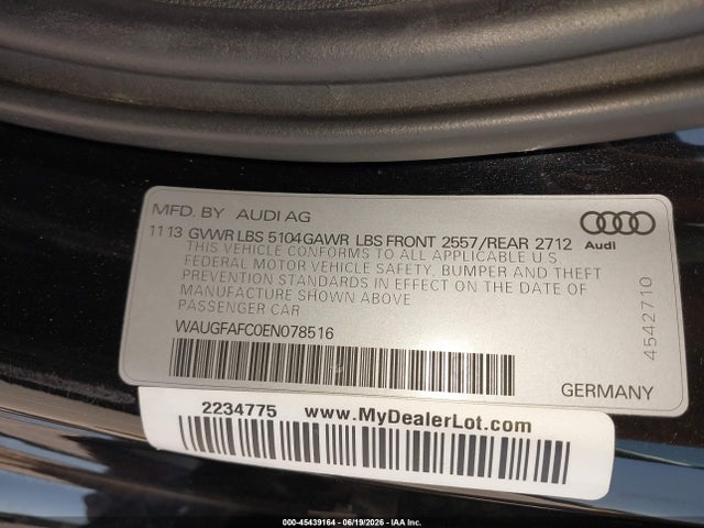 2014 AUDI A6 2.0T PREMIUM 照片 9